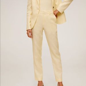 Mango Linen Trousers